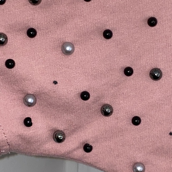Vocal Blush Pink Beaded Top - Picture 4 of 6